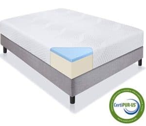 Best Choice Products 10 inch Dual Layered Gel Memory Foam Mattress Full size
