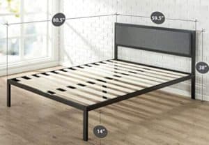 the size of Queen Bed Frame with Headboard