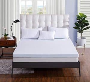 Comfort & Relax 3" Gel Memory Foam Mattress Topper TWIN-XL, AirCell Technology, with Washable Cover