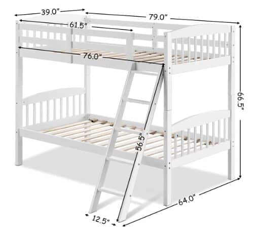 Top 11 Best Bunk Beds In 2021, Angel Line Creston Twin Over Twin Bunk Bed Instructions