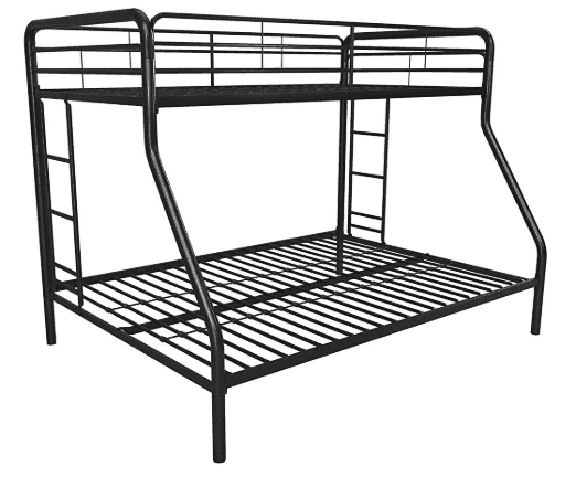 DHP Twin-Over-Full Space-Saving Design Metal Bunk Bed
