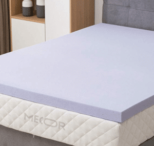 Mecor 3 inch Queen Size Gel Infused Memory Foam Mattress Topper-Flat Design Bed Mattress Topper for Side, Back, Stomach Sleepers