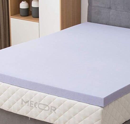 Mecor 4 Inch 100% Gel Infused Memory Foam Mattress Topper - CertiPUR-US Certified Foam-Twin Size Bed Topper for Side, Back, Stomach Sleepers-3 Year Warranty-Purple