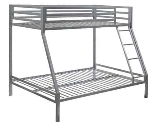 Solid and sturdy metal construction Front secured ladder