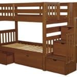 Twin over twin size bunk bed