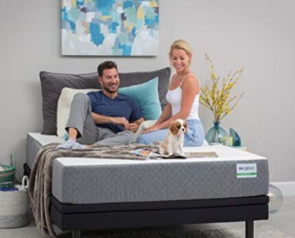 GhostBed Custom Adjustable Power Base and GhostBed 11 Inch-Cooling Gel Memory Foam Mattress