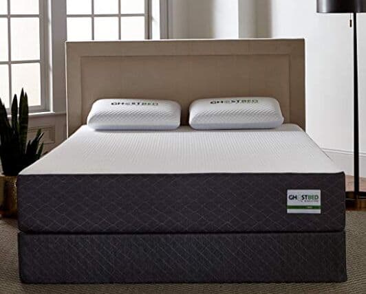 GhostBed Mattress-Queen 11 Inch-Cooling Gel Memory Foam-Mattress in a Box-Most Advanced Adaptive Gel Memory Foam–Coolest Mattress in America-Made in the USA–Industry Leading 20 Year Warranty