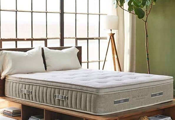 sleep cooling with Brentwood Home Cedar Organic Latex Hybrid Mattress