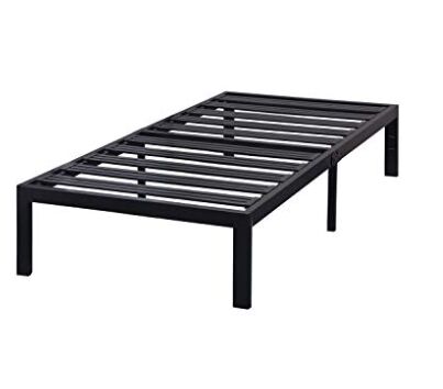 Mellow Rocky Base E 14" Platform Bed, Twin XL, Black