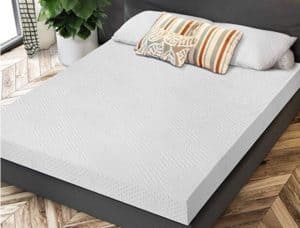 PrimaSleep 5 Inch Gel Memory Foam Mattress, Supportive & Pressure Relief, White, Full