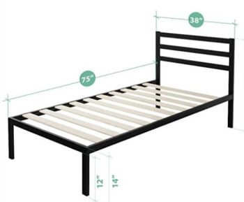 twin size is good as single bed frame