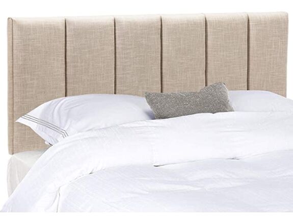 Wood construcion inner and with the metal legs which make the headboard durable
