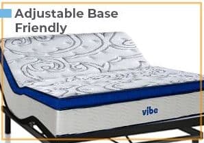vibe mattress is adjustable bed friendly