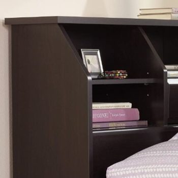 wood bookcase headboard is good for your books