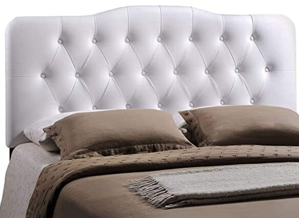 Modway Annabel Tufted Button Faux Leather Upholstered King Headboard