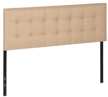 Best Choice Products Upholstered Tufted Fabric Queen Headboard - Beige