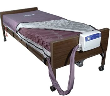 Drive Medical Med Aire Low Air Loss Mattress Replacement System with Alternating Pressure, Dark Purple, 8"