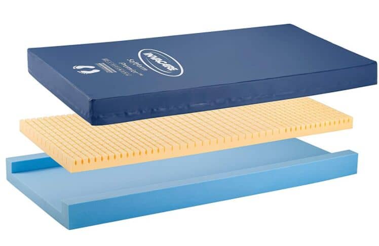 Invacare Softform Premier Fluid-Resistant Homecare Bed Mattress, 80 x 36 x 6 in, IPM1080