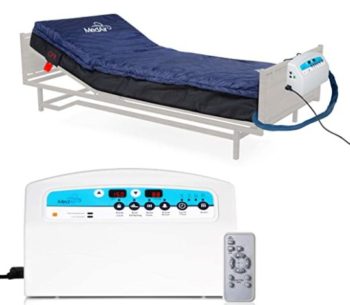 Medical MedAir Low Air Loss Mattress Replacement System with Alarm, 8" with Quilted Cover Fully Digital with Remote Control