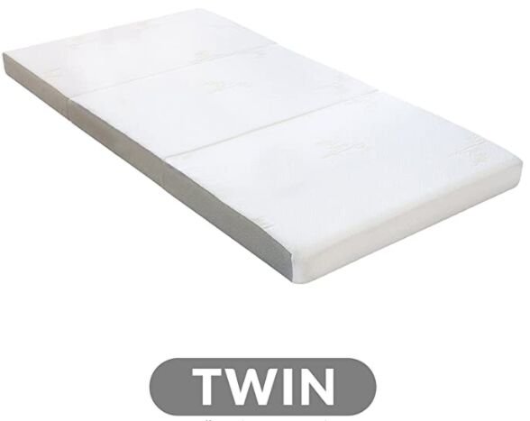 Milliard Tri Folding Mattress with Washable Cover, Twin (75 inches x 38 inches x 4 inches)