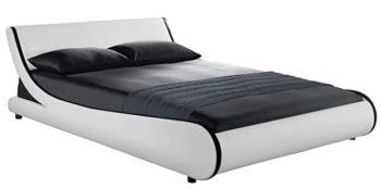 Amolife Stylish Modern Platform Bed Frame with Adjustable Headboard