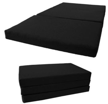 D&D Futon Furniture Shikibuton Tri Fold Foam Beds, Tri-Fold Bed, High Density 1.8 lbs Foam, Twin Size, Full, Queen Folding Mattresses.