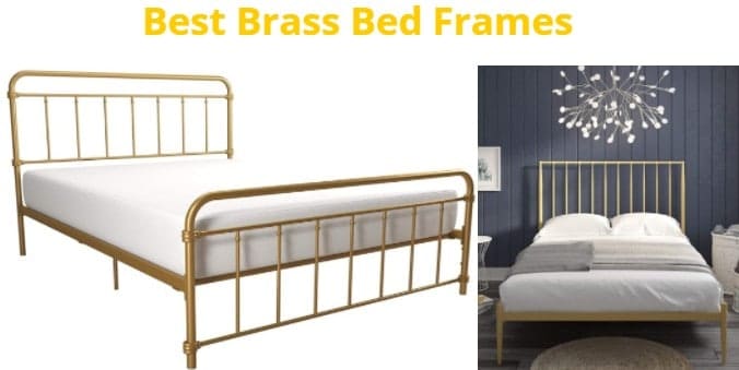 Top 16 Best Brass Bed Frames In 2021, Leann Graceful Scroll Bronze Iron Bed Frame King