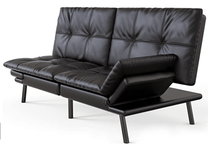 Sleeper Daybed Foldable Convertible Loveseat Black