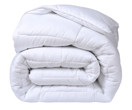 Down Alternative Quilted Duvet Insert with Corner Tabs All-Season - Luxury Snuggly Hotel Comforter - Reversible - Machine Washable - White