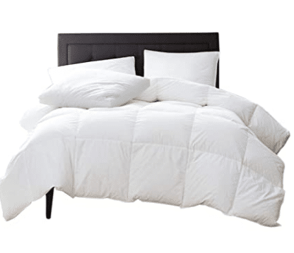 Luxury and Premium Quality Quilted with Corner Tabs 500 GSM GOTS Certified 800 TC All Season Warm Fluffy Ultra-Soft Comforter King/Cal-King, White